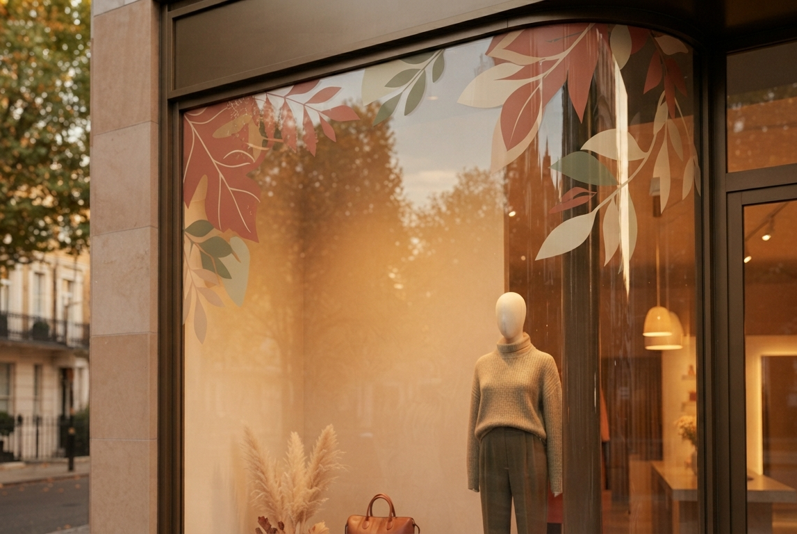Escaparates de otoño: ideas, vinilos y carteles para vender más en 2026 — imagen 2