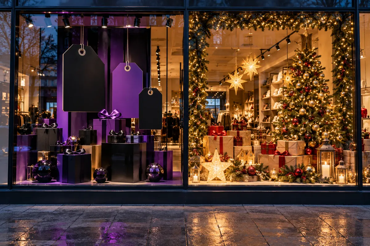 Black Friday y Navidad 2026: carteles y vinilos que necesita una tienda y cuándo encargarlos